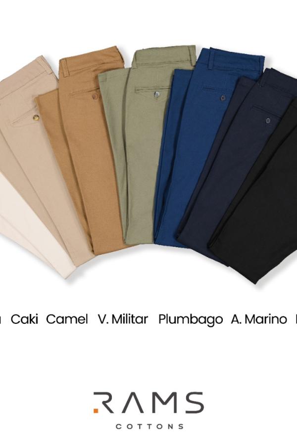 Pantalón Slim Fit Negro De Vestir Algodón Stretch Para Caballero